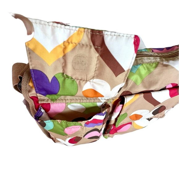 LeSportsac Two Piece Shoulder Cross Body Bag & Coin Purse Pouch Heart Design EUC - Picture 6 of 14